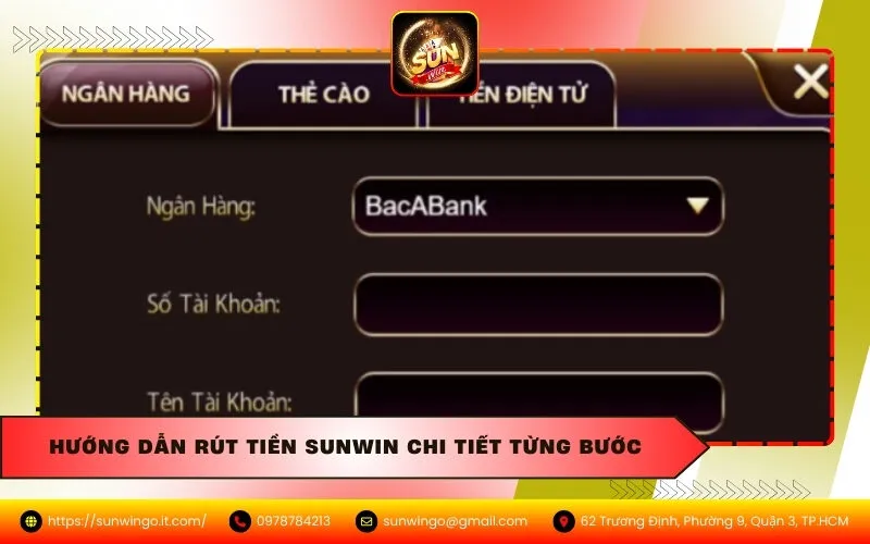 Hướng Dẫn Rút Tiền Sunwin Chi Tiết Từng Bước